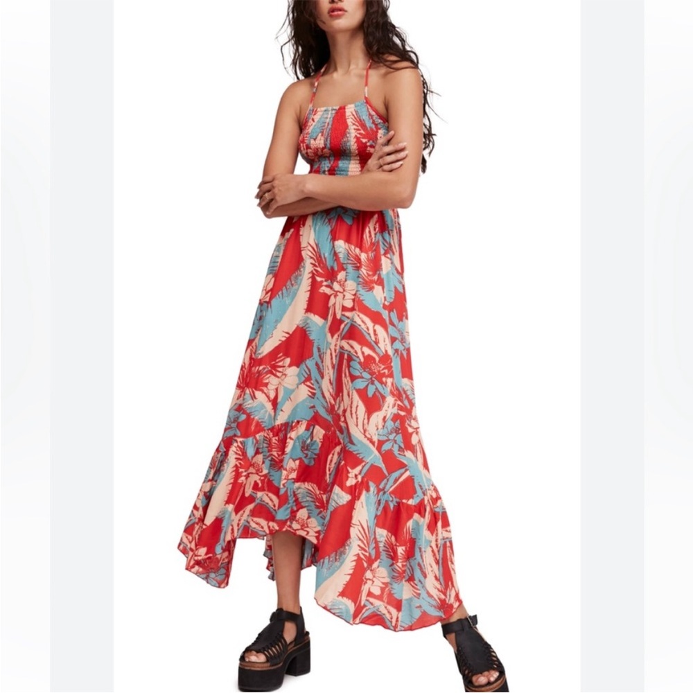 Free People Maxi Floral Dress XS, Work Once